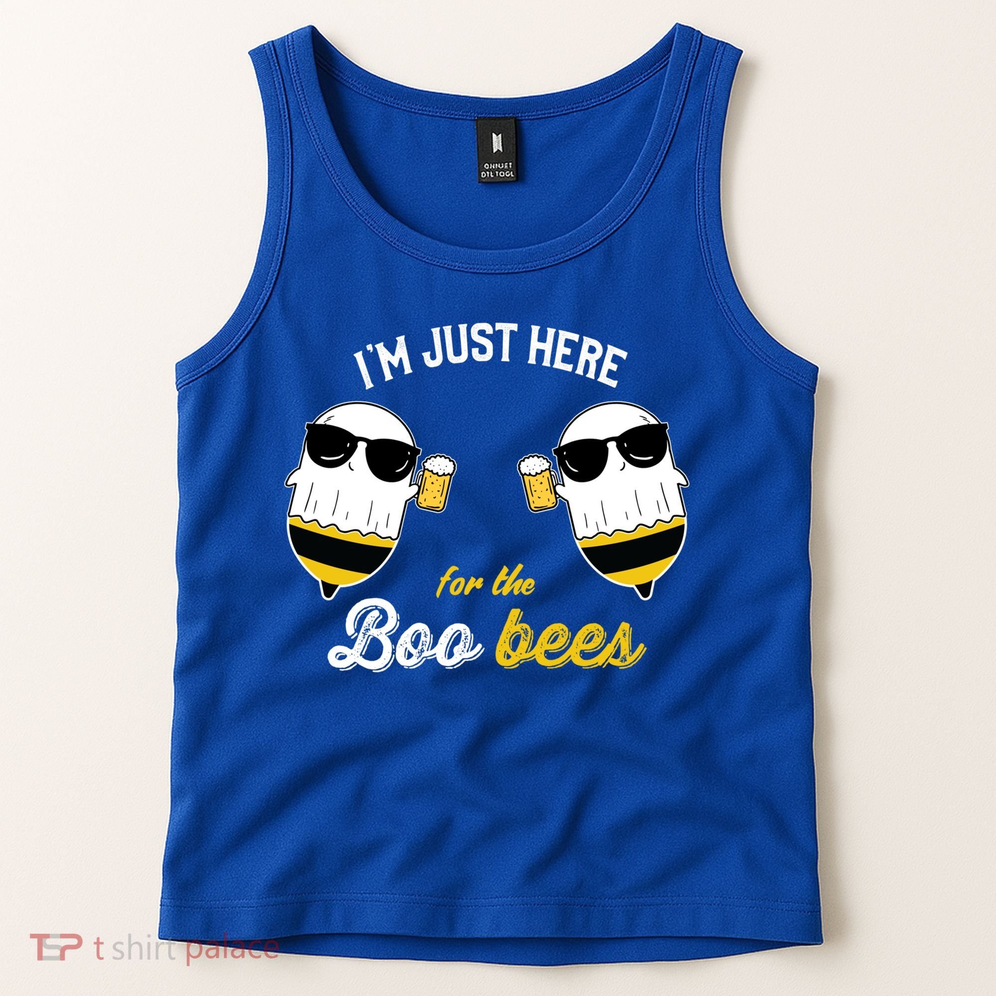 I'm Just Here For The Boo Bees Halloween Ghost Gift Tank Top