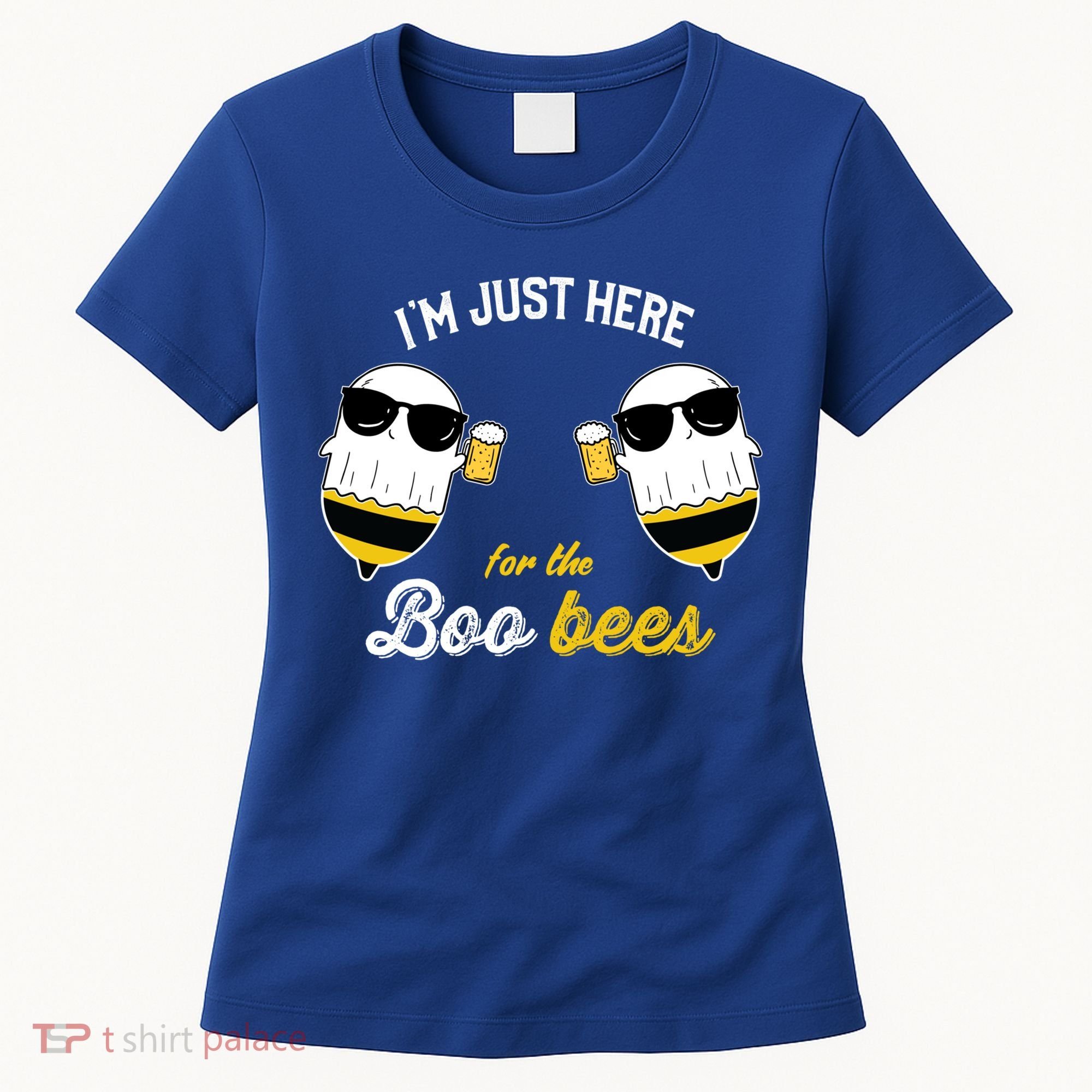 I'm Just Here For The Boo Bees Halloween Ghost Gift Women's T-Shirt