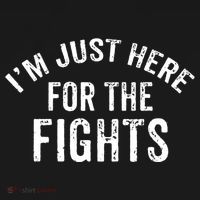 I'm Just Here For The Fights Funny Hockey Cute Gift Doggie Tank thumb 4