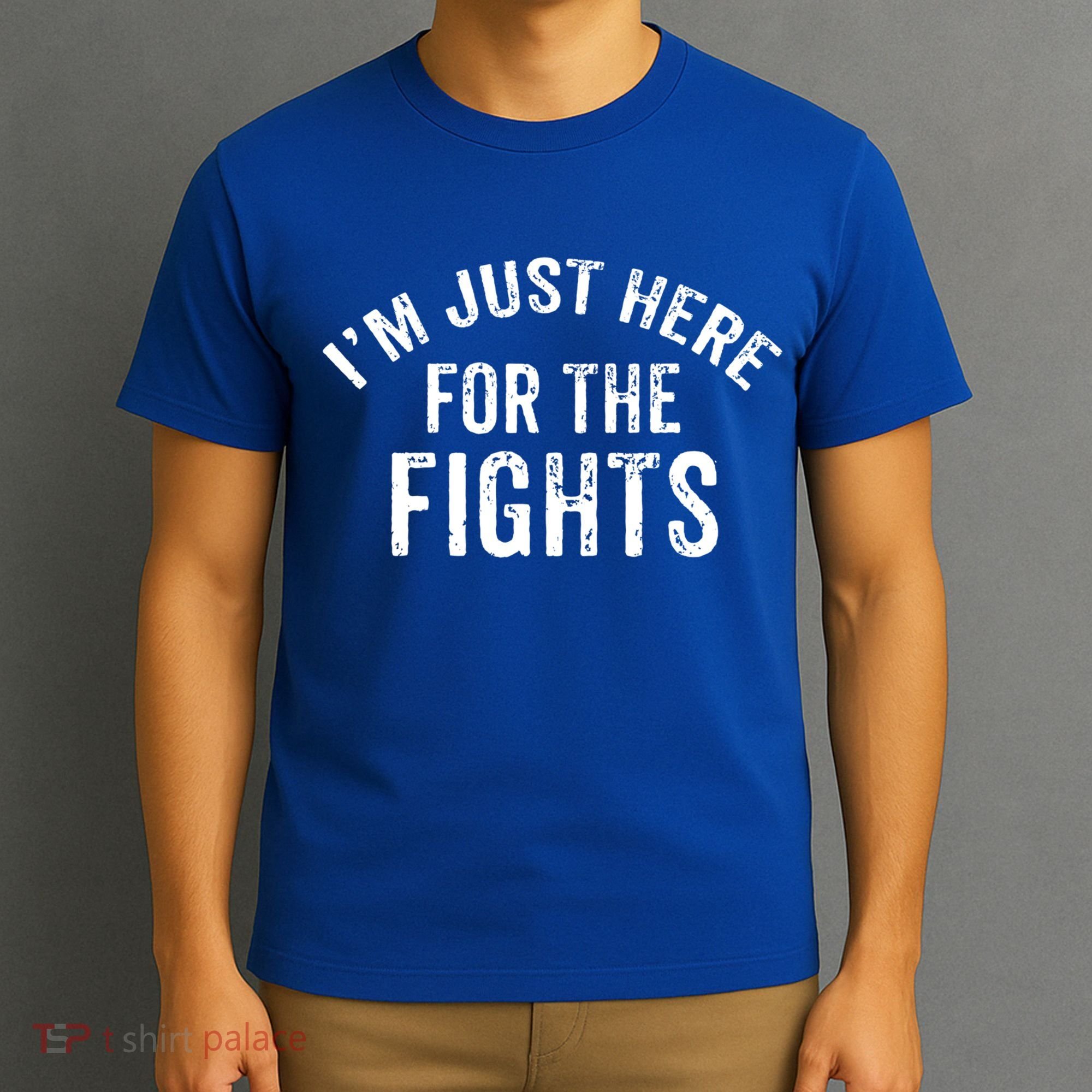 I'm Just Here For The Fights Funny Hockey Cute Gift T-Shirt