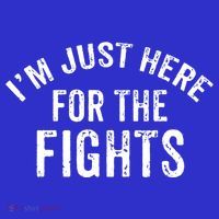 I'm Just Here For The Fights Funny Hockey Cute Gift Polo thumb 2
