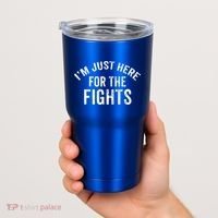 I'm Just Here For The Fights Funny Hockey Cute Gift Tumbler thumb 2