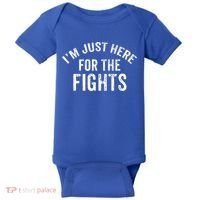 I'm Just Here For The Fights Funny Hockey Cute Gift Baby Bodysuit thumb 0