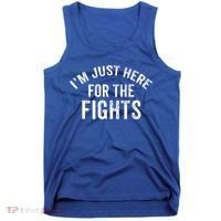 I'm Just Here For The Fights Funny Hockey Cute Gift Tank Top thumb 0