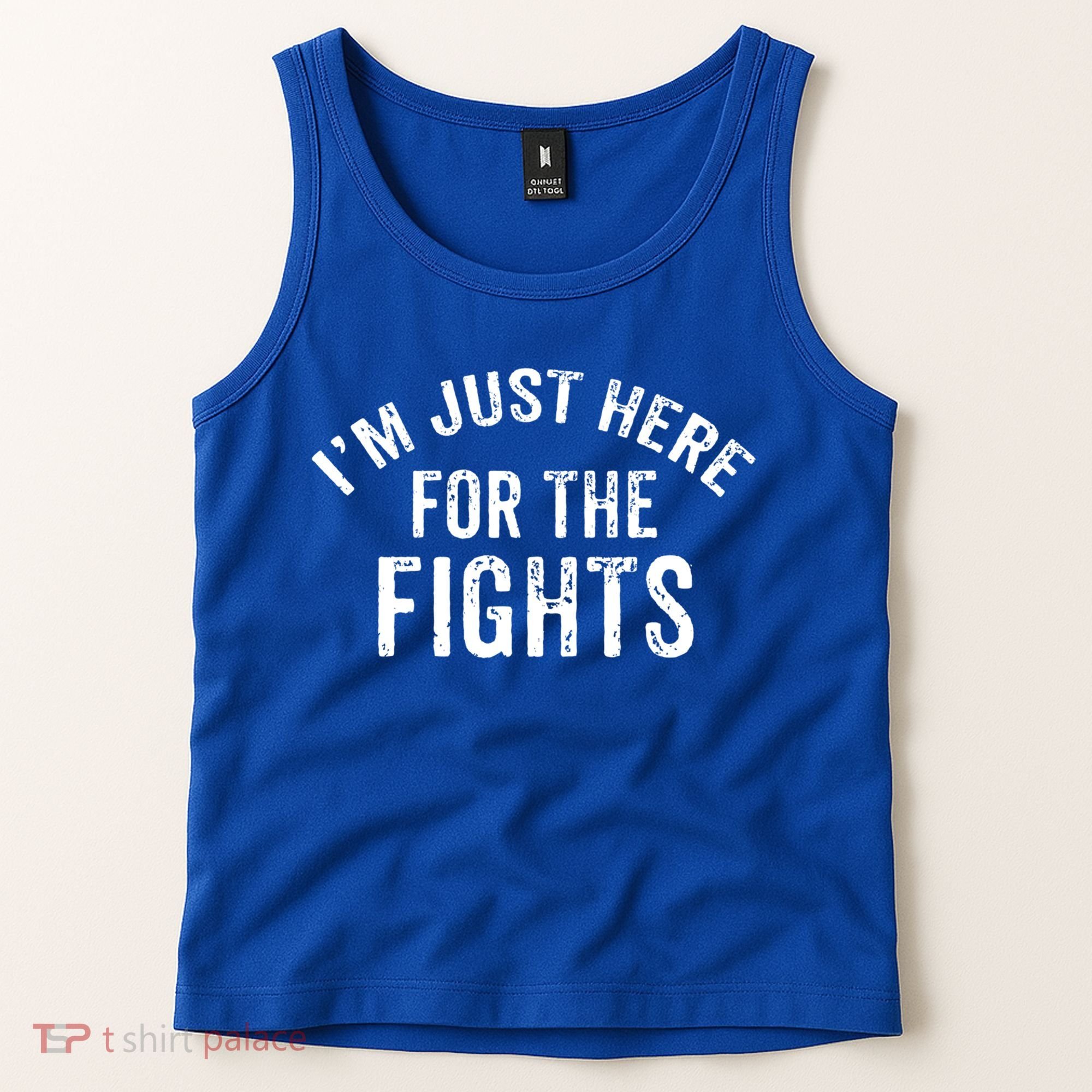 I'm Just Here For The Fights Funny Hockey Cute Gift Tank Top