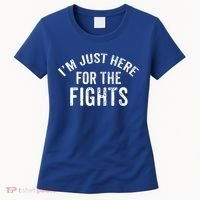 I'm Just Here For The Fights Funny Hockey Cute Gift Women's T-Shirt thumb 0