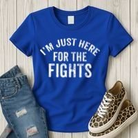 I'm Just Here For The Fights Funny Hockey Cute Gift Women's T-Shirt thumb 3