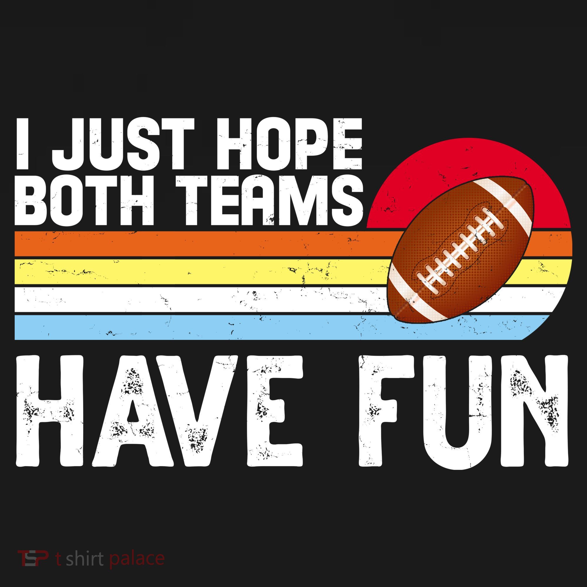 I Just Hope Both Teams Have Fun Retro Football Funny Apron