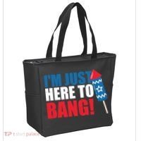 Im Just Here To Bang Firework 4th Of July Tote Bag thumb 2