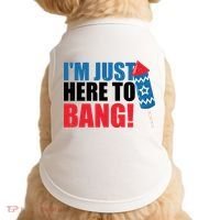 Im Just Here To Bang Firework 4th Of July Doggie Tank thumb 0