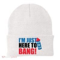 Im Just Here To Bang Firework 4th Of July Beanie thumb 0