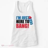 Im Just Here To Bang Firework 4th Of July Women's Tank Top thumb 0