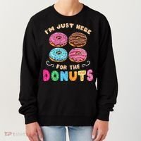 Im Just Here For The Donuts Candy Lover Women's Sweatshirt thumb 0