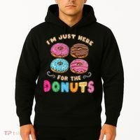 Im Just Here For The Donuts Candy Lover Hoodie thumb 2