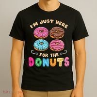 Im Just Here For The Donuts Candy Lover T-Shirt thumb 3