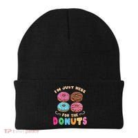 Im Just Here For The Donuts Candy Lover Beanie thumb 0