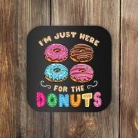 Im Just Here For The Donuts Candy Lover Coaster thumb 0