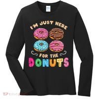 Im Just Here For The Donuts Candy Lover Women's Long Sleeve Shirt thumb 0