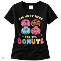 Im Just Here For The Donuts Candy Lover Women's T-Shirt thumb 0
