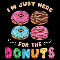 Im Just Here For The Donuts Candy Lover Kids Long Sleeve Shirt thumb 2