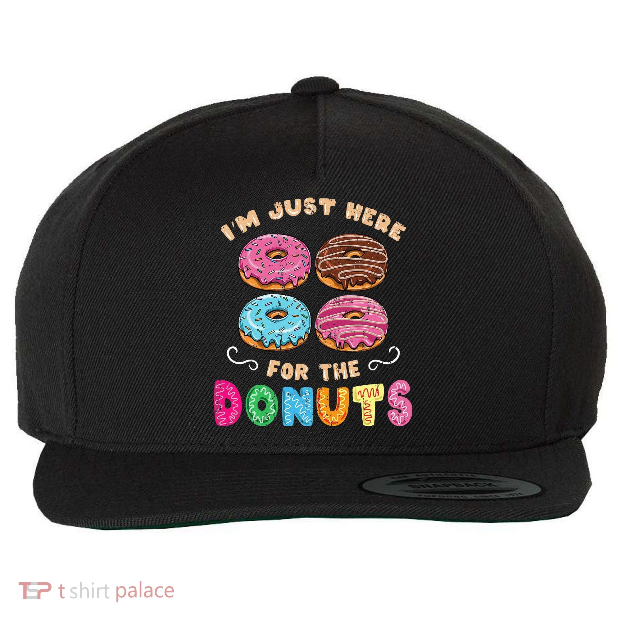Im Just Here For The Donuts Candy Lover Wool Snapback Cap
