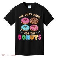 Im Just Here For The Donuts Candy Lover Kids T-Shirt thumb 0