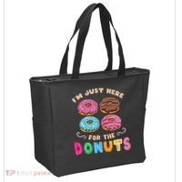 Im Just Here For The Donuts Candy Lover Tote Bag thumb 2