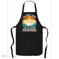 IM Just Here For The Mashed Potatoes Funny Gag Apron thumb 0