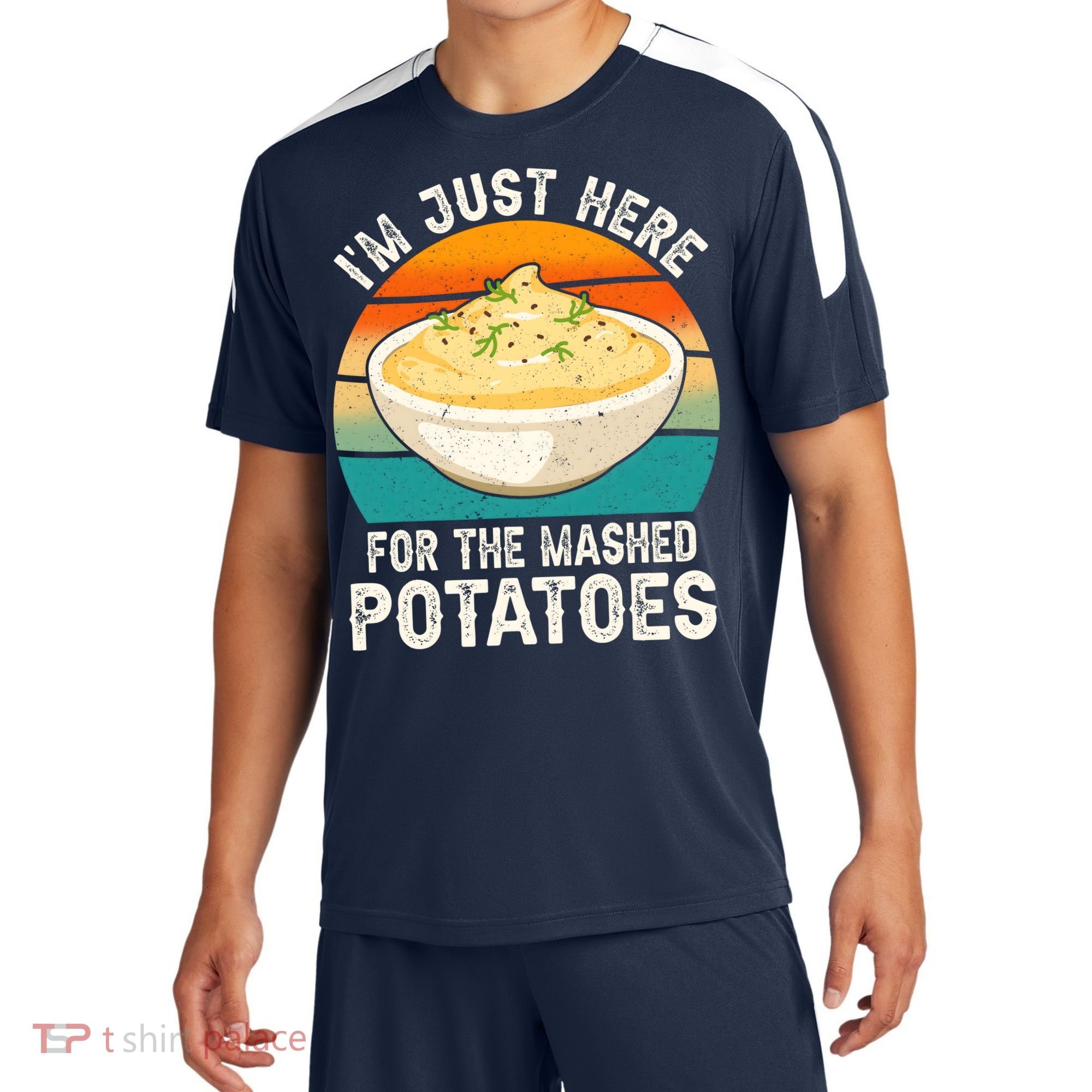 IM Just Here For The Mashed Potatoes Funny Gag Sport-Tek Competitor United Soccer Jersey