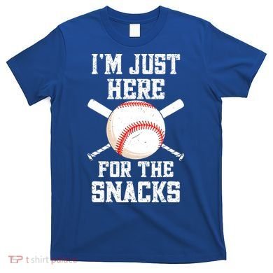 I'm Just Here For The Snacks Vintage Baseball T-Shirt