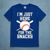 I'm Just Here For The Snacks Vintage Baseball T-Shirt thumb 5