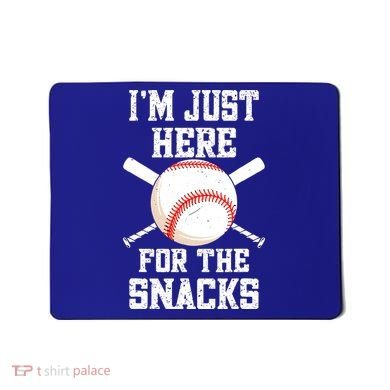 I'm Just Here For The Snacks Vintage Baseball Mousepad