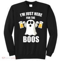 IM Just Here For The Boos Funny Halloween Cute Ghost Gift Sweatshirt thumb 0