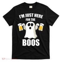 IM Just Here For The Boos Funny Halloween Cute Ghost Gift T-Shirt thumb 0