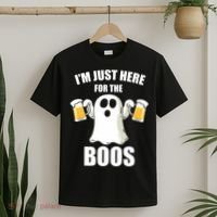 IM Just Here For The Boos Funny Halloween Cute Ghost Gift T-Shirt thumb 2