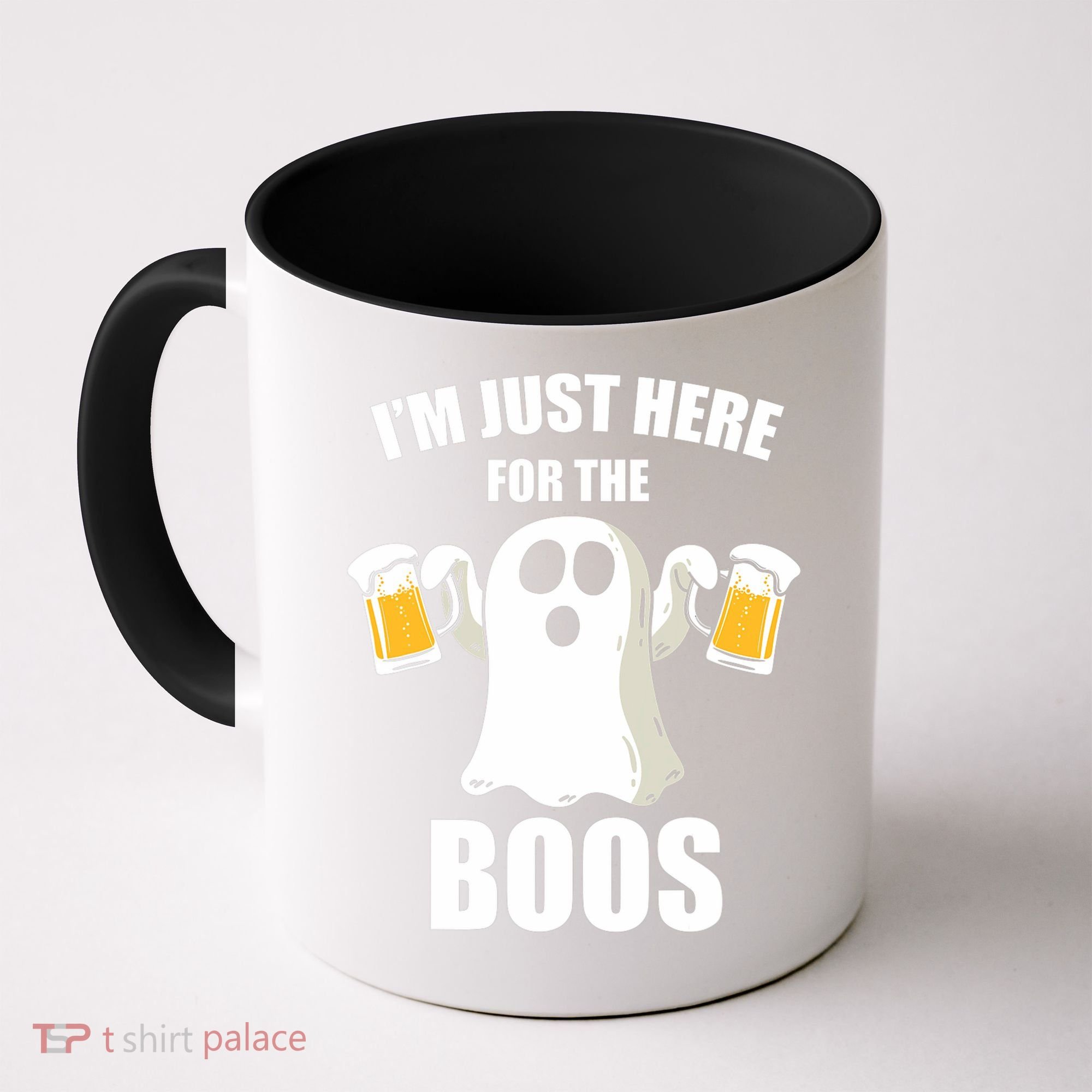 IM Just Here For The Boos Funny Halloween Cute Ghost Gift Coffee Mug