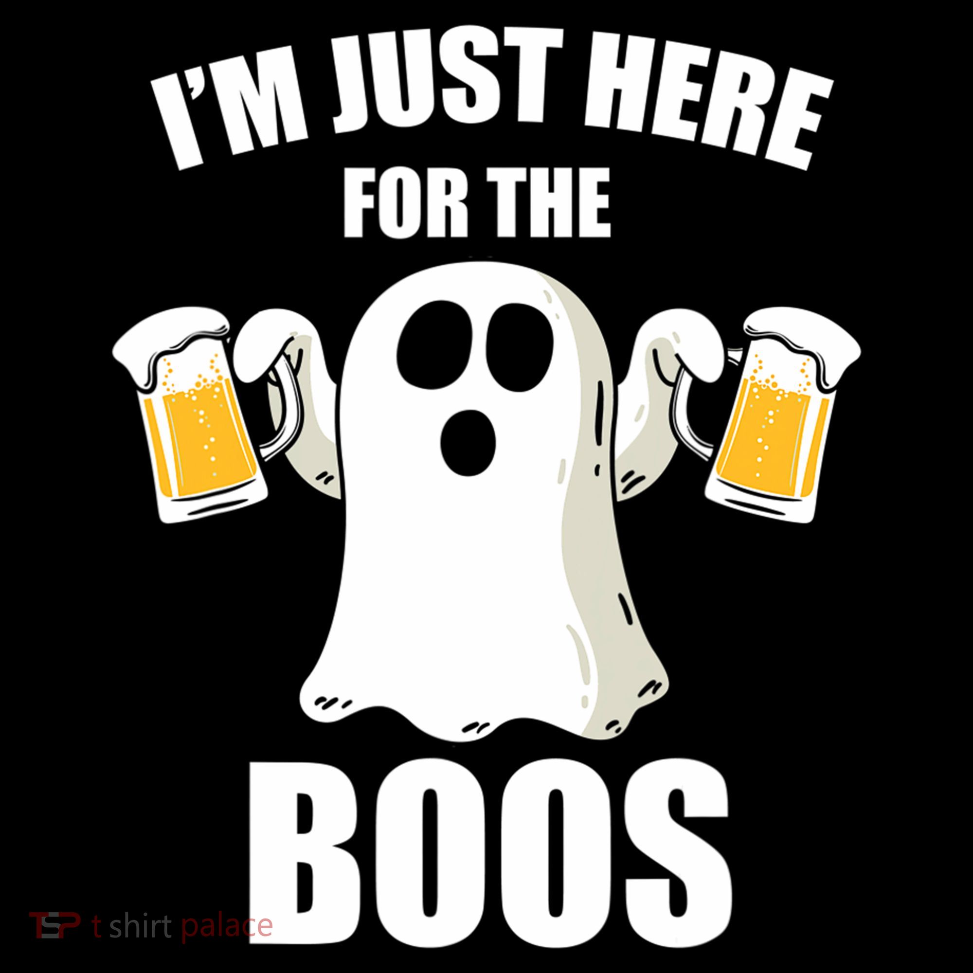 IM Just Here For The Boos Funny Halloween Cute Ghost Gift Coffee Mug
