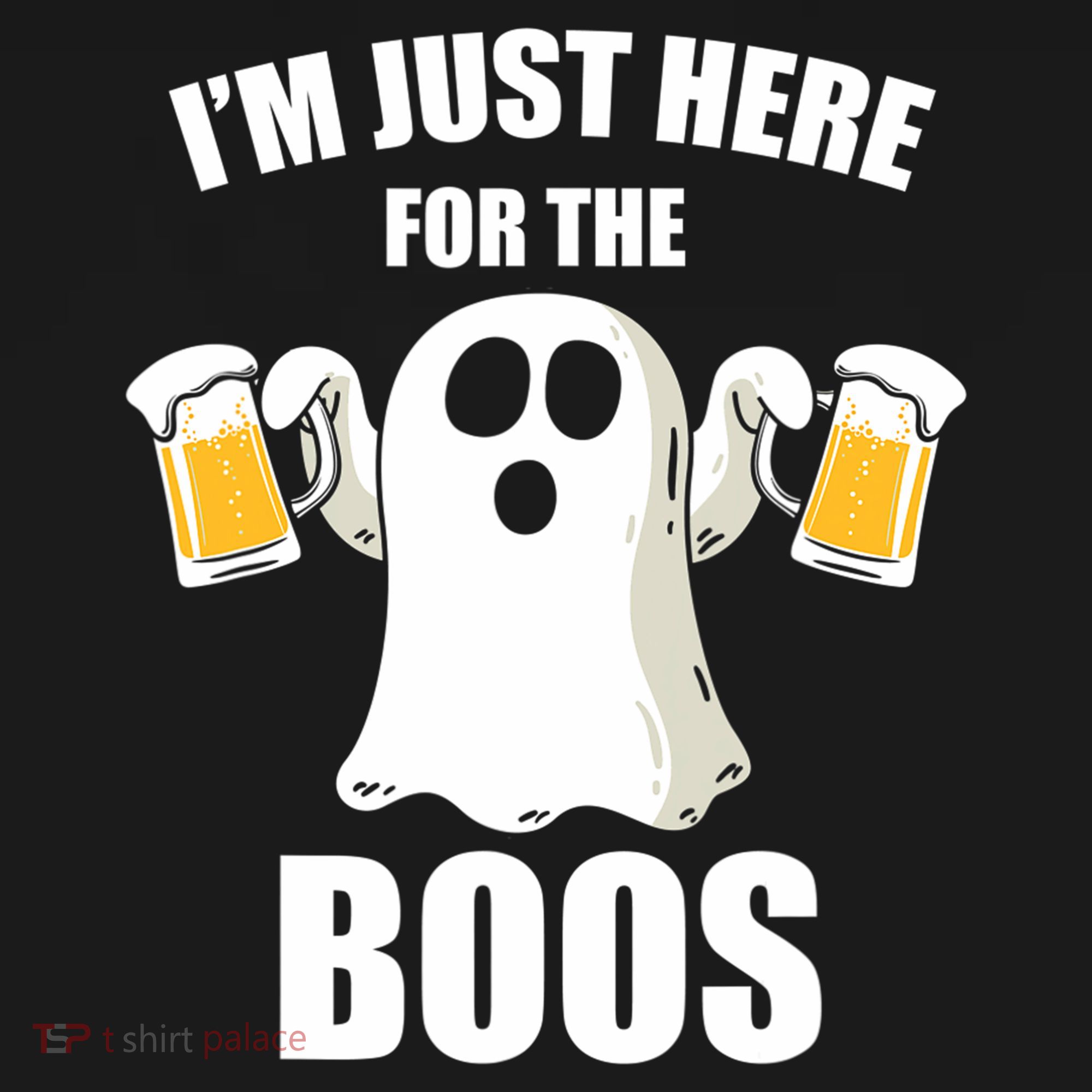 IM Just Here For The Boos Funny Halloween Cute Ghost Gift Mousepad