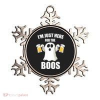 IM Just Here For The Boos Funny Halloween Cute Ghost Gift Ornament thumb 0
