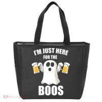 IM Just Here For The Boos Funny Halloween Cute Ghost Gift Tote Bag thumb 0