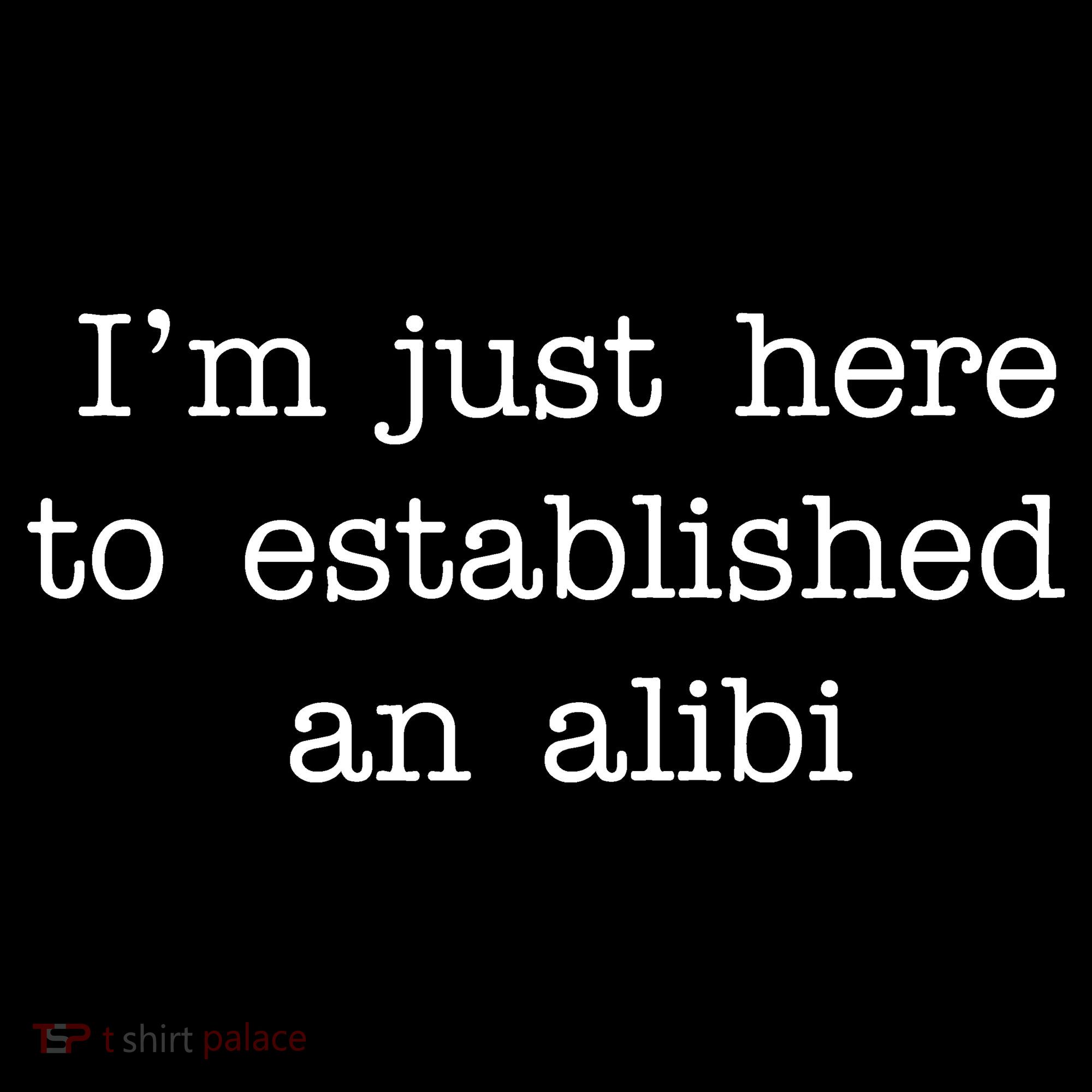 I'm Just Here To Established An Alibi Women's Hoodie