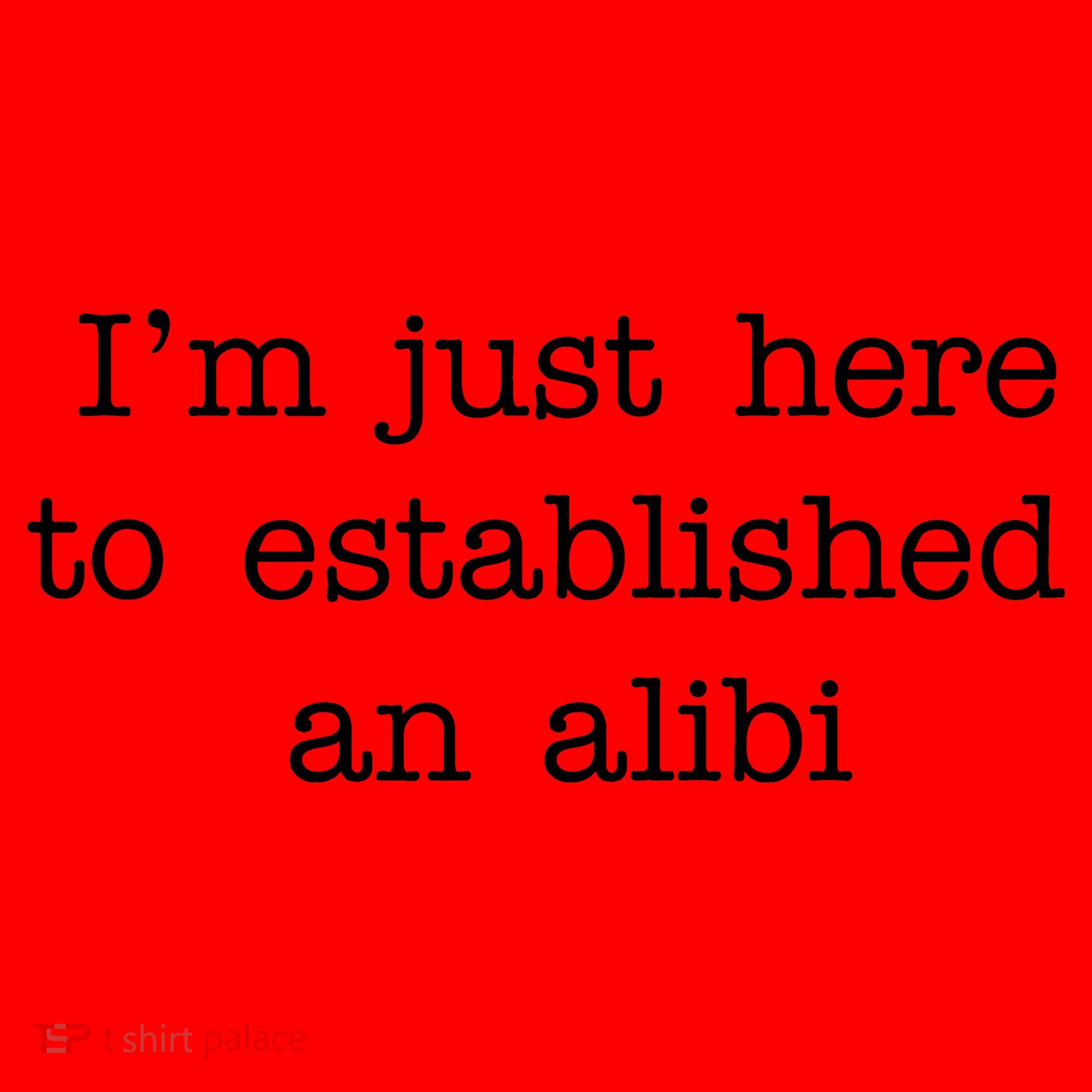 I'm Just Here To Established An Alibi Santa Hat
