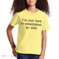 I'm Just Here To Established An Alibi Kids T-Shirt thumb 2