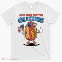 Im Just Here For The Glizzies Funny Fourth Of July Wiener T-Shirt thumb 0