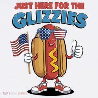 Im Just Here For The Glizzies Funny Fourth Of July Wiener Women's Tank Top thumb 5