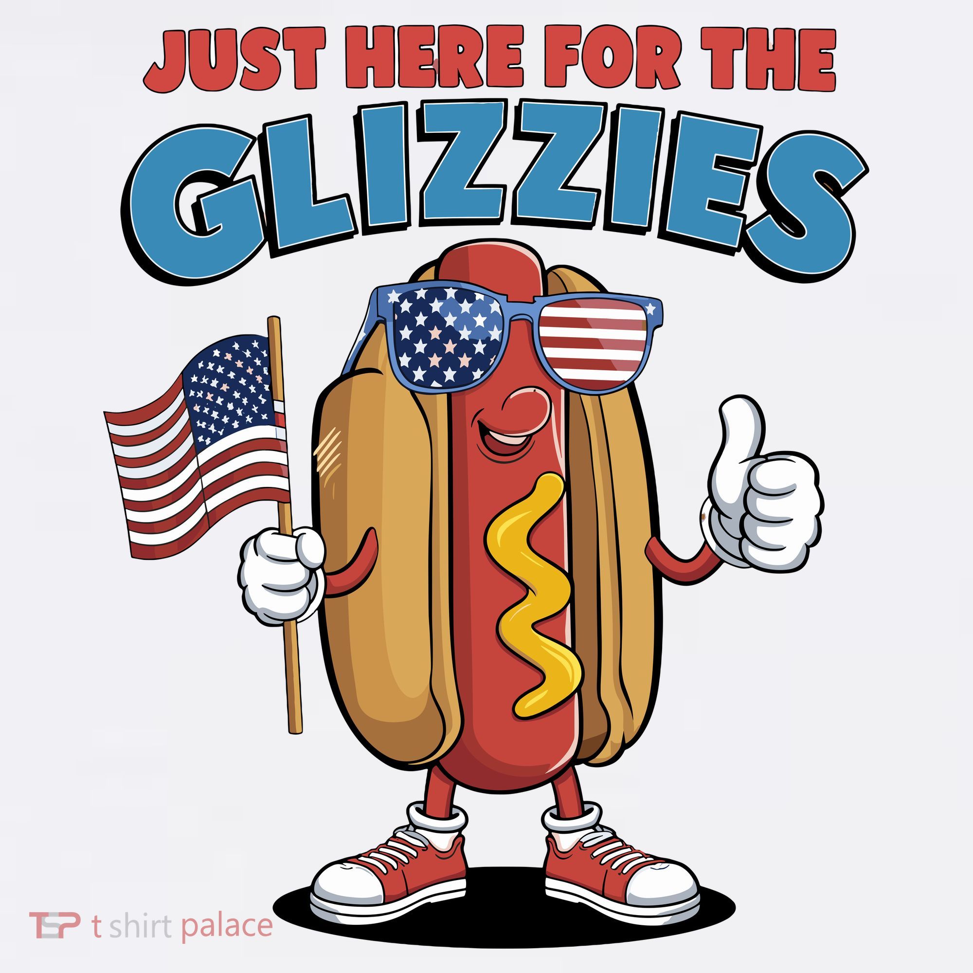 Im Just Here For The Glizzies Funny Fourth Of July Wiener Women's Tank Top