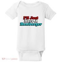 I’Ll Just Have A Hamburger Baby Bodysuit thumb 0