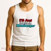 I’Ll Just Have A Hamburger Tank Top thumb 3