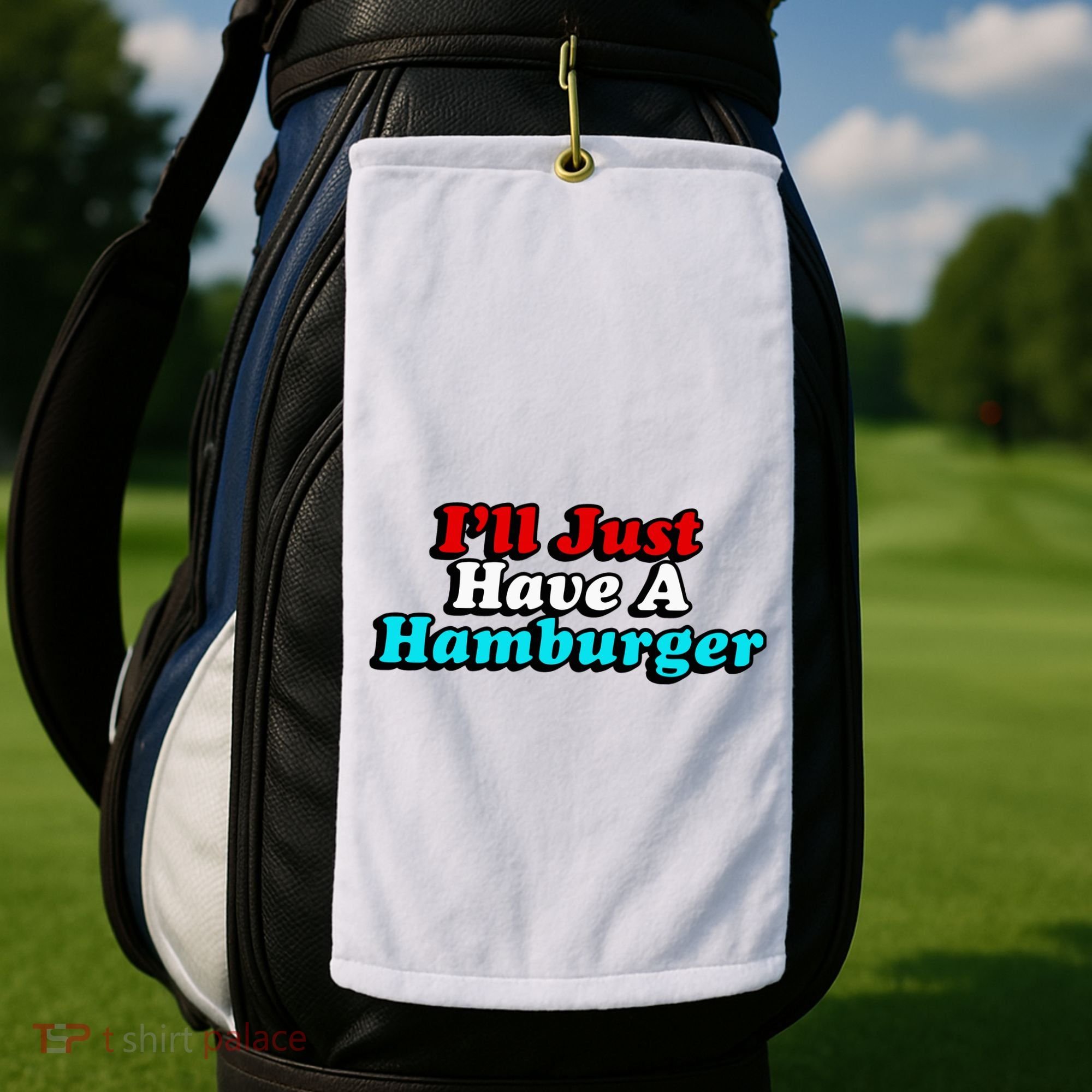 I’Ll Just Have A Hamburger Golf Towel
