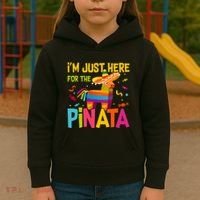 IM Just Here For The Pinata Kids Hoodie thumb 3
